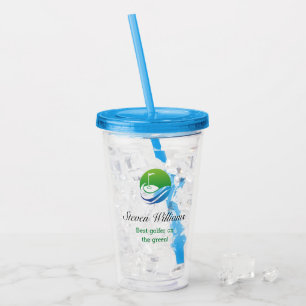 Anpassat namn Bästa Golfer Plastic Tumbler Take Away Mugg