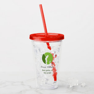 Anpassat namn Bästa Golfer Plastic Tumbler Take Away Mugg