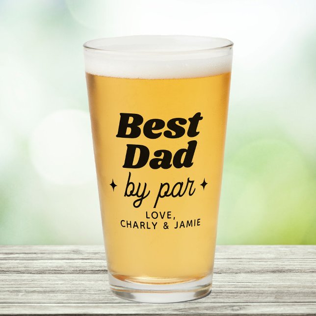 Anpassat namn, bästa Pappa efter pars, Coola för å Glaskopp (For your golf loving dad: This fun Father's Day surprise will put a smile on his face!)