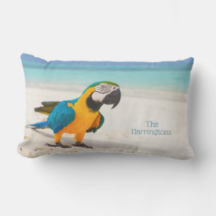 Anpassat namn Beach Parrot Lumbarkudde