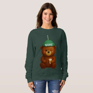 Anpassat Namn Bearista Personlig Barista Björn T Shirt