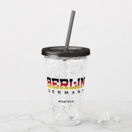 Anpassat namn Berlin Tyskland Take Away Mugg