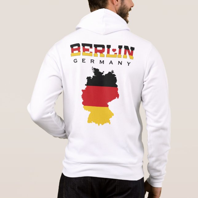 Anpassat namn Berlin Tysklant T Shirt (Baksida)