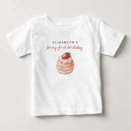 Anpassat Namn Berry Första Födelsedag T Shirt