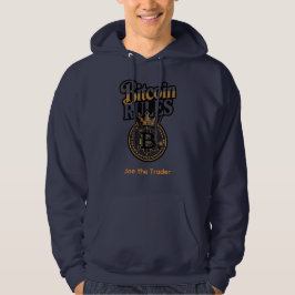 Anpassat Namn Bitcoin Regler Hoodie