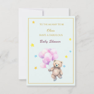 Anpassat Namn Björn flytande ballonger Baby Shower