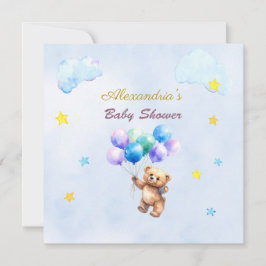 Anpassat Namn Björn flytande ballonger Baby Shower