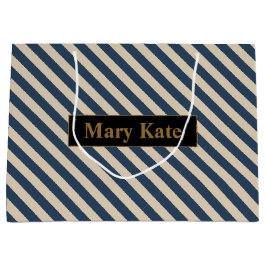 Anpassat namn Blå/Vanilla Rand