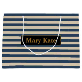 Anpassat namn Blå/Vanilla Rand