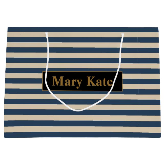 Anpassat namn Blå/Vanilla Rand (Framsidan)