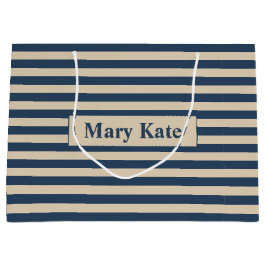 Anpassat namn Blå/Vanilla Rand