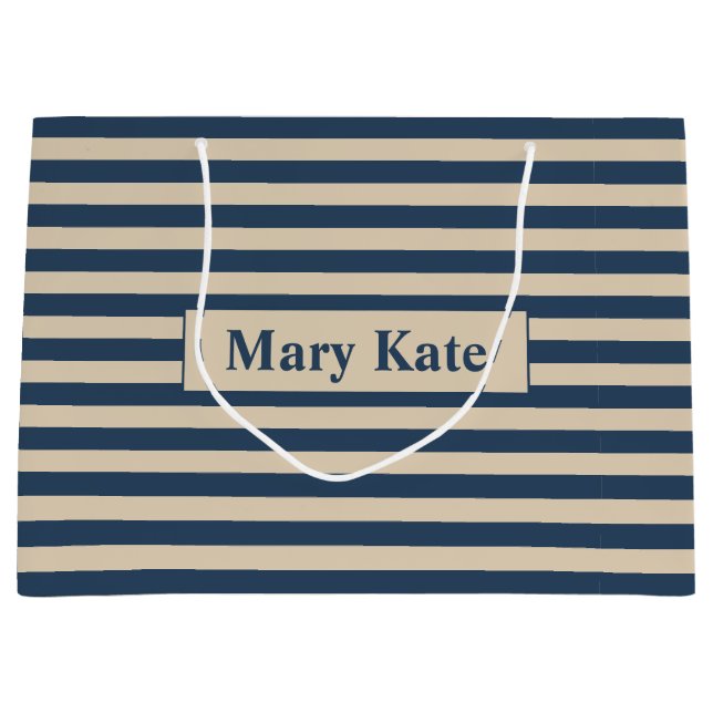 Anpassat namn Blå/Vanilla Rand (Framsidan)