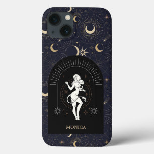 Anpassat namn Black Mystic Zodiac Leo