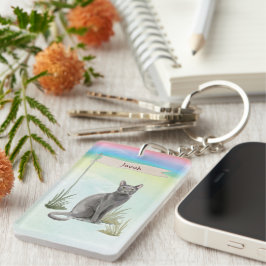 Anpassat namn Blått ryskt kattkött