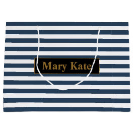 Anpassat namn blått/vitt Rand