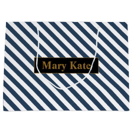 Anpassat namn blått/vitt Rand