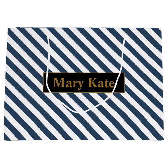 Anpassat namn blått/vitt Rand (Framsidan)