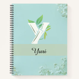 Anpassat namn, Blommigt Journal i Mjukt blå