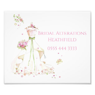 Anpassat namn Blushing Bride in Bloom Bride to Be Fototryck