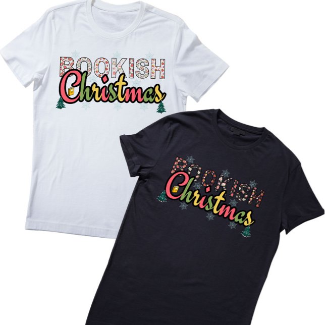 Anpassat namn bokar jul i Bok Älskare T Shirt (Skapare uppladdad)