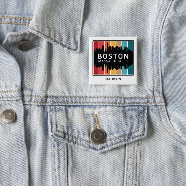 Anpassat namn Boston Massachusetts Knapp (In Situ)