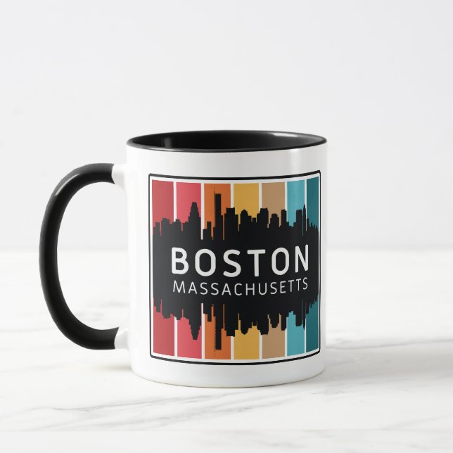 Anpassat namn Boston Massachusetts Mugg (Vänster)