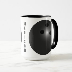 Anpassat namn Bowling Ball mugg
