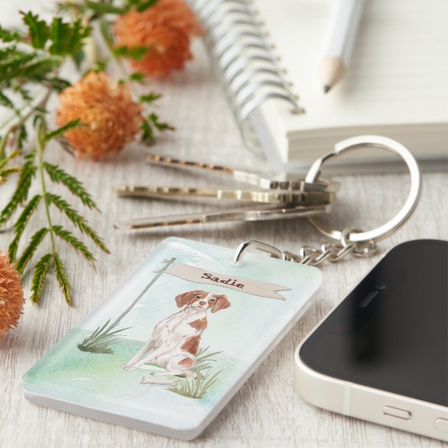 Anpassat namn Brittany Pet-Hund (Högra Framsidan)