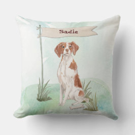 Anpassat namn Brittany Pet-Hund Kudde