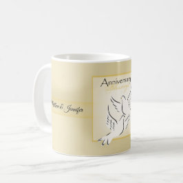 Anpassat Namn, Bröllopsdag Segensönskningar Kaffemugg