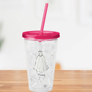 Anpassat Namn brud bröllop fest Take Away Mugg
