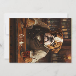 Anpassat namn Bulldog Bartender Inbjudningar