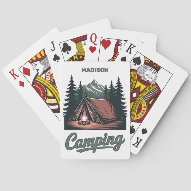 Anpassat namn Camping Casinokort (Baksidan)