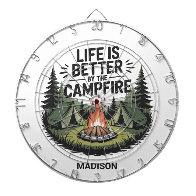 Anpassat Namn Camping Darttavla (Framsidan)