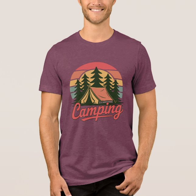 Anpassat Namn Camping T Shirt (Framsida)