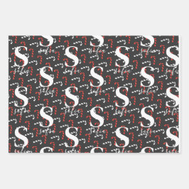 Anpassat namn Candy cane jul Red Grönt Black