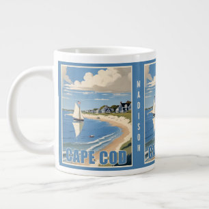 Anpassat namn Cape Cod Massachusetts Jumbo Mugg