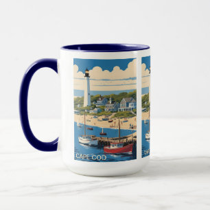 Anpassat namn Cape Cod Massachusetts Mugg