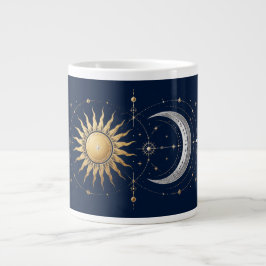 Anpassat Namn Celestial Sun & Moon Magic-Mugg Jumbo Mugg