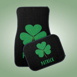 Anpassat namn Celtic Ireland Shamrock Irish Classi Bilmatta