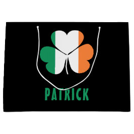 Anpassat namn Celtic Ireland Shamrock Irish Flagga