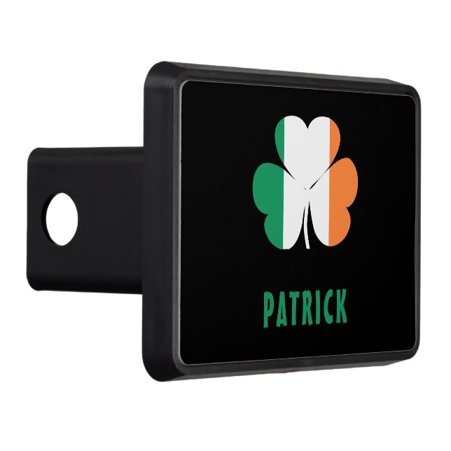 Anpassat namn Celtic Ireland Shamrock Irish Flagga Dragkroksskydd (Höger)