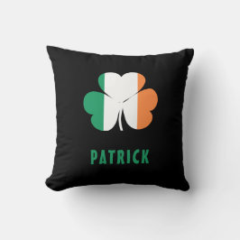 Anpassat namn Celtic Ireland Shamrock Irish Flagga Kudde