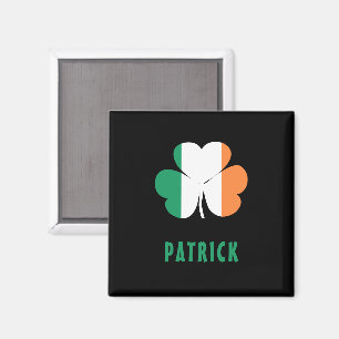 Anpassat namn Celtic Ireland Shamrock Irish Flagga Magnet