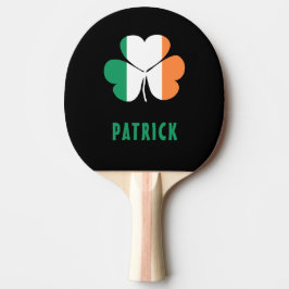Anpassat namn Celtic Ireland Shamrock Irish Flagga Pingisracket