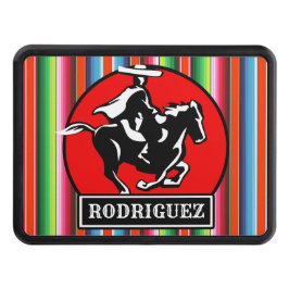 Anpassat namn Charro Horse Spain Mexican Serape Dragkroksskydd