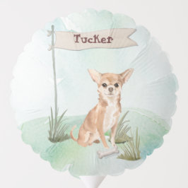 Anpassat namn Chihuahua Pet Hund Balloon