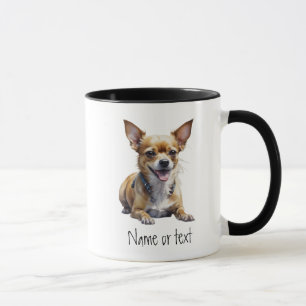 Anpassat Namn Chihuahua, Sällskaps Hund Djur Mugg