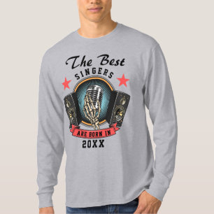 Anpassat namn Choir Singer Birthday T Shirt