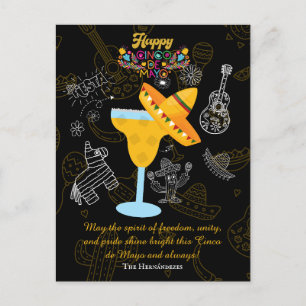 Anpassat namn Cinco de Mayo Fiesta Spanska Helgdag Vykort